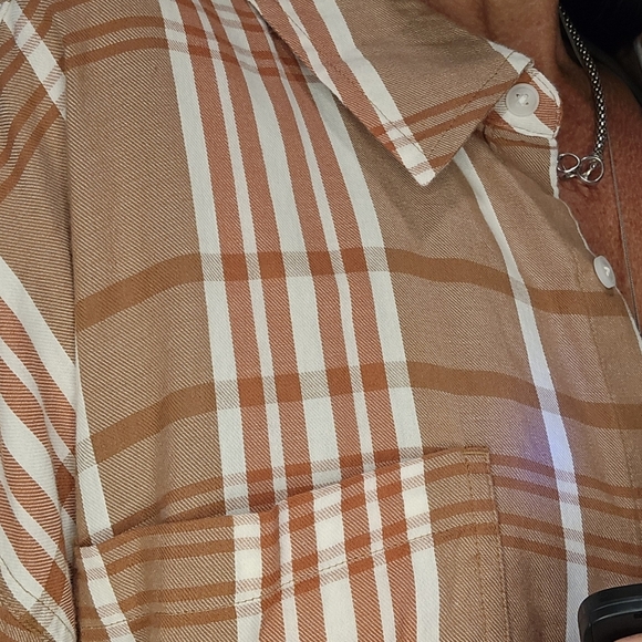 SO Brown Plaid Shirt size 2xl - Picture 6 of 10